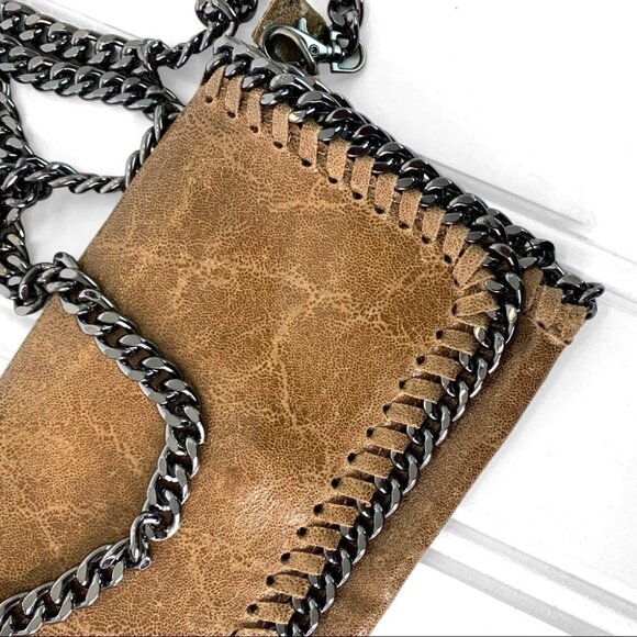 Borse in Pelle designer brown genuine leather long metallic chain womens… - Picture 10 of 10
